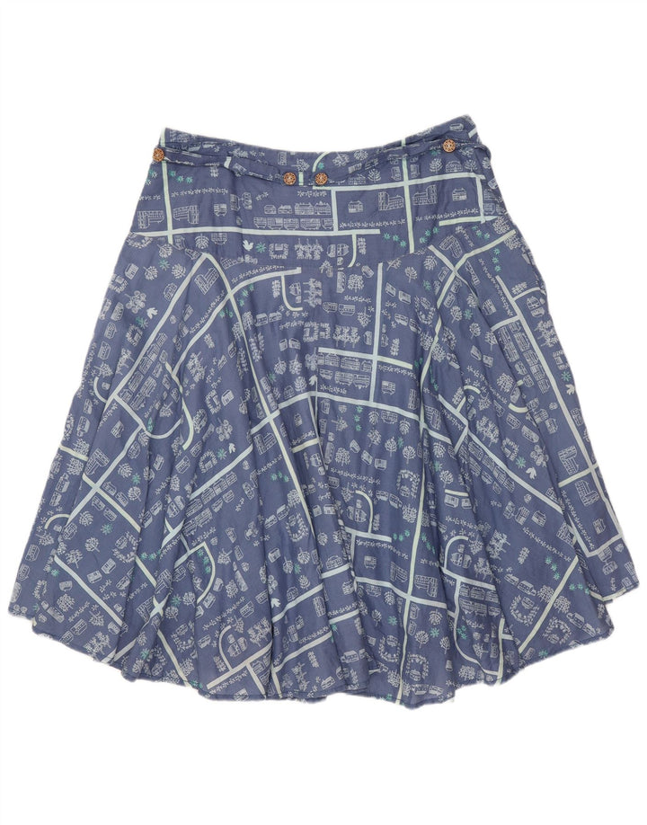 Damska spódnica w kształcie litery A White Stuff UK 12 Medium W30 Niebieska bawełna