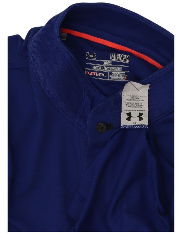 Męska koszulka polo UNDER ARMOUR Heat Gear, w kolorze średnioniebieskim, bawełniana