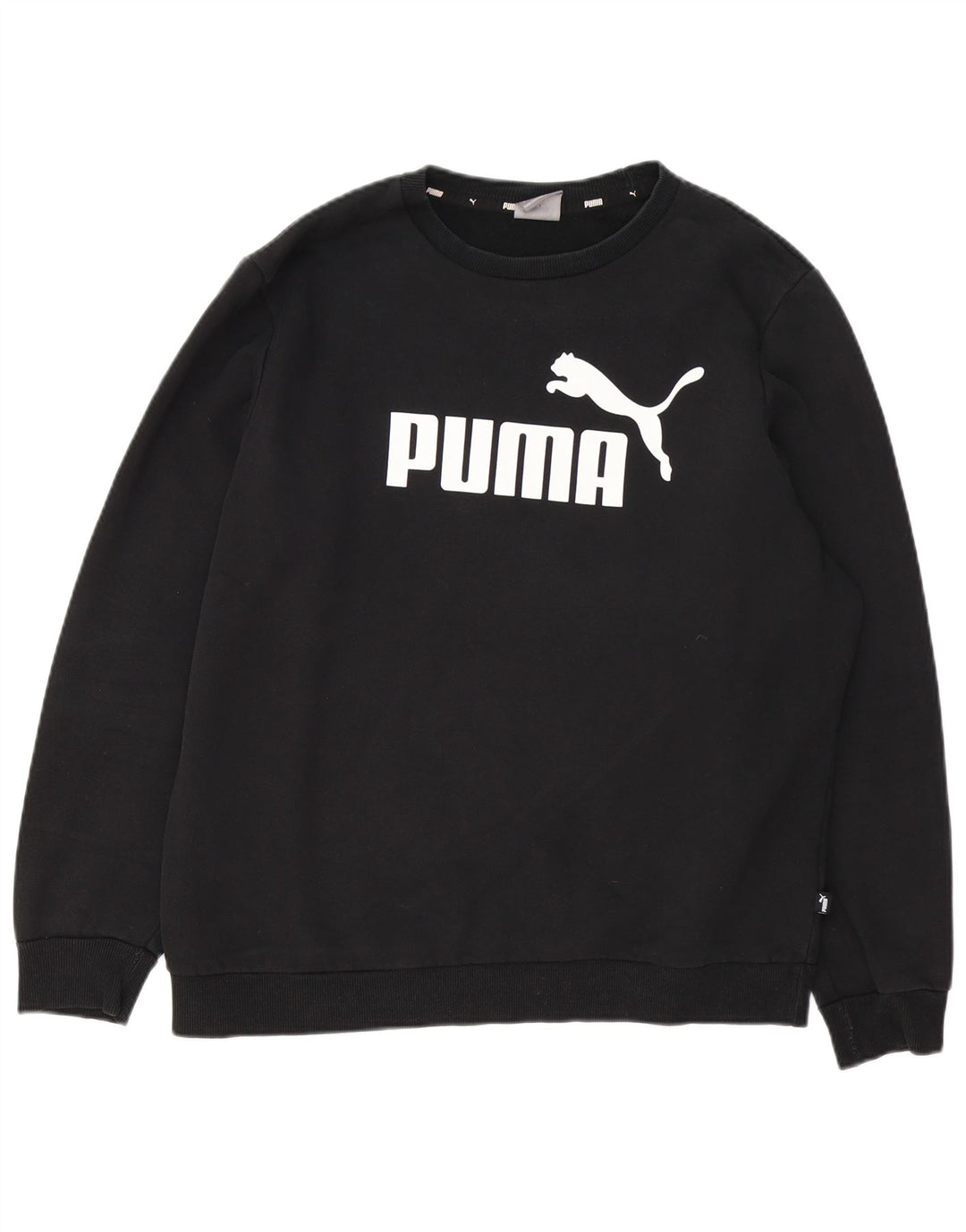 Męska bluza z grafiką Puma, duża, czarna, bawełniana