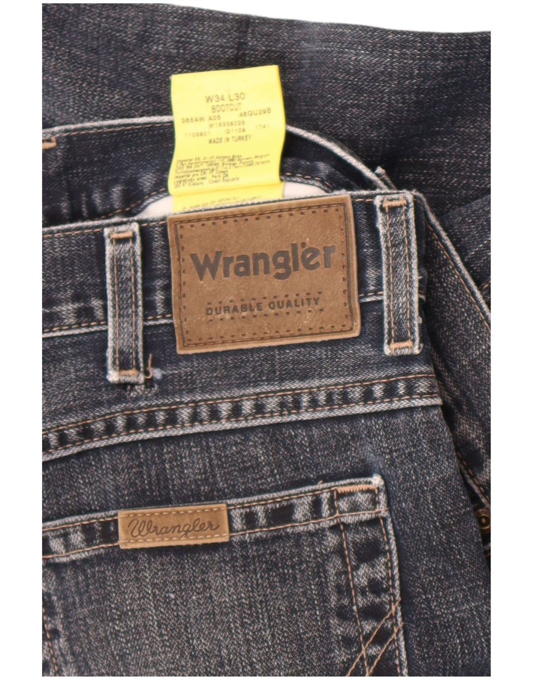Jeansy męskie Wrangler Bootcut W34 L30 Granatowe, bawełniane