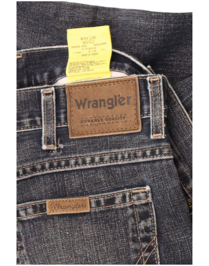 Jeansy męskie Wrangler Bootcut W34 L30 Granatowe, bawełniane