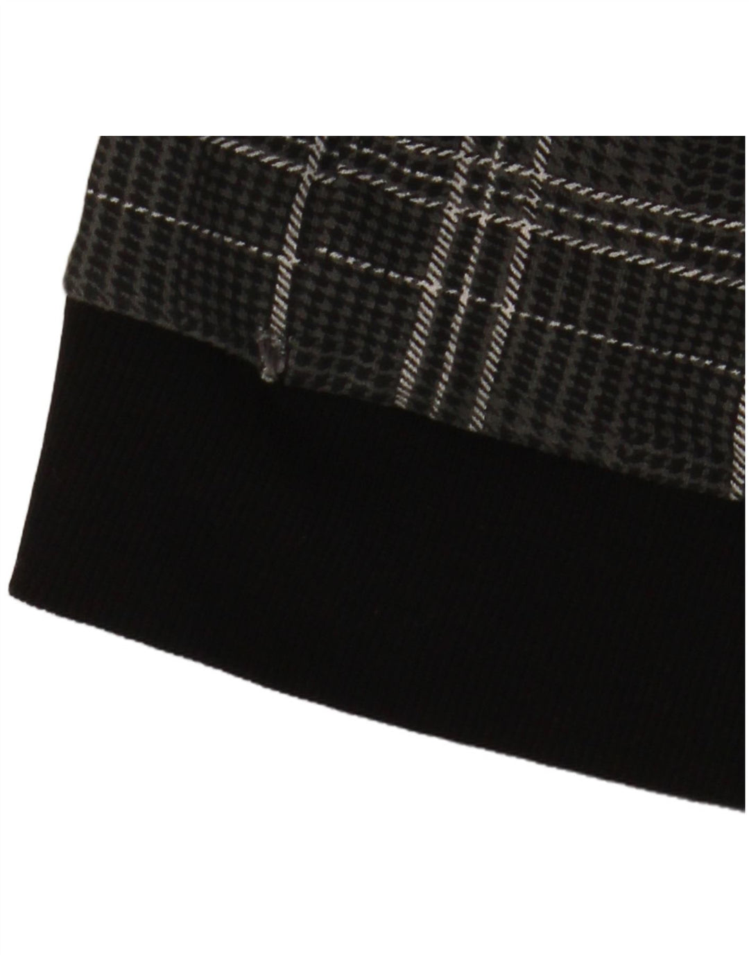 Damski sweter z kapturem i zamkiem błyskawicznym Freddy UK 10, mały, szary, bawełniany w kratkę