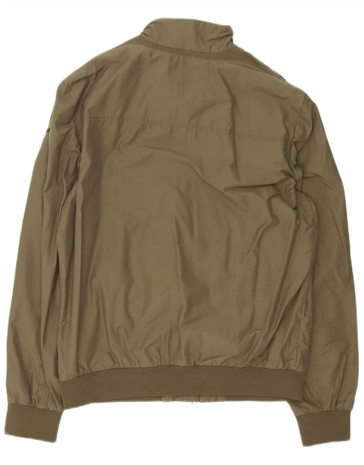 Męska kurtka bomberka Geox UK 44 2XL Khaki, poliester w kratkę
