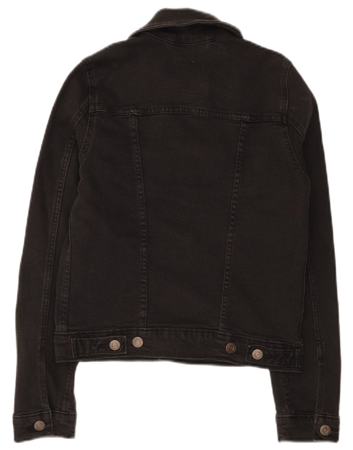 Damska kurtka dżinsowa Levi's Crop UK 2 2XS, czarna bawełna