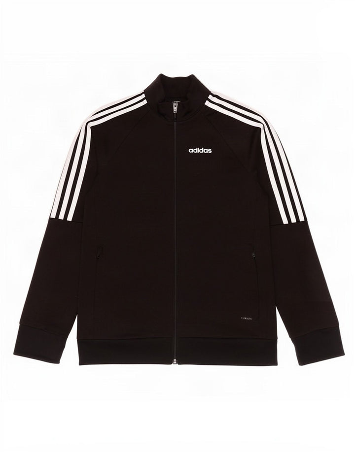 Adidas Chłopięca Kurtka Dresowa Climalite Climalite 9-10 Lat Czarny Poliester