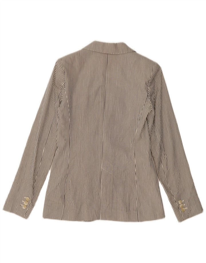 MASSIMO DUTTI Damska marynarka zapinana na 1 guzik EU 34 2XS Szara w prążki