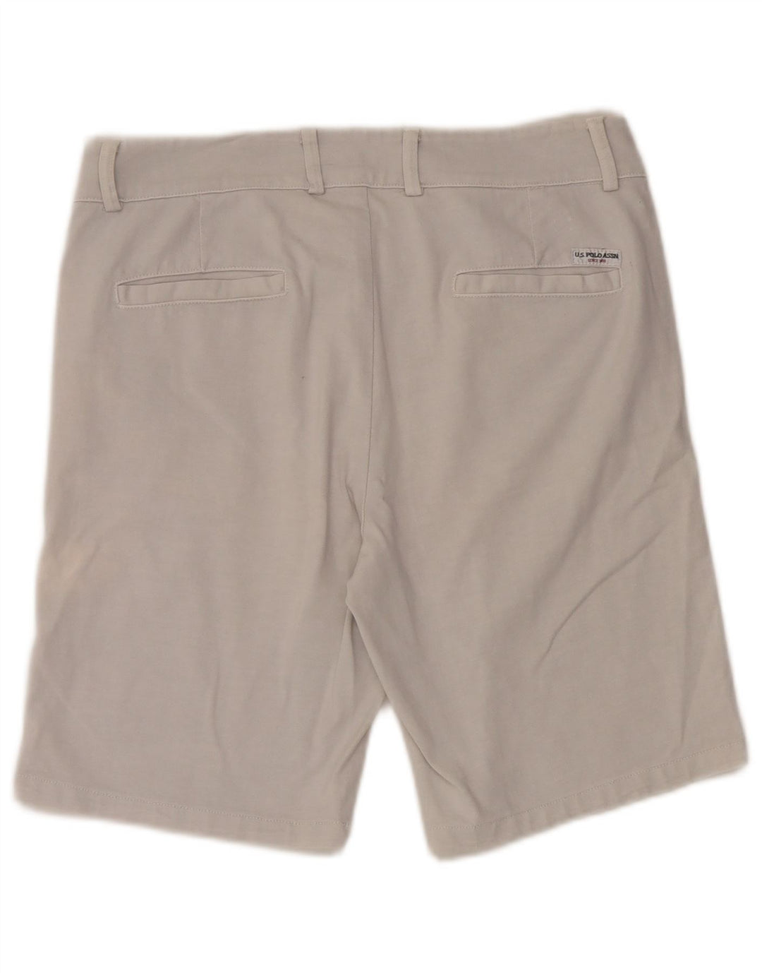 US POLO ASSN. Męskie spodenki Chino W32 Średnia biała bawełna