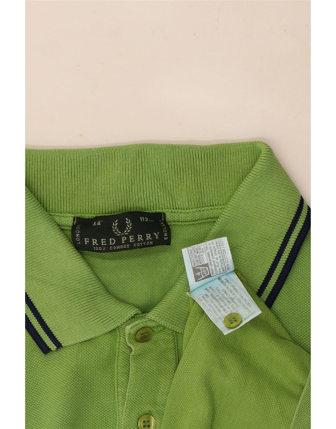 Męska koszulka polo Fred Perry, średnia zielona bawełna