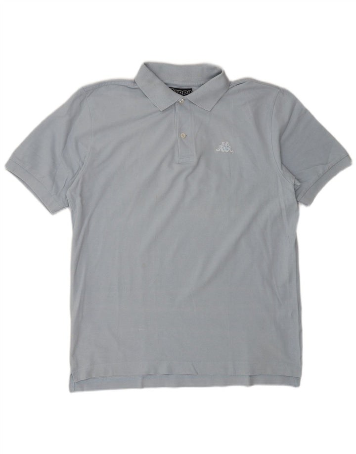 KAPPA Mens Polo Shirt Medium Blue Cotton