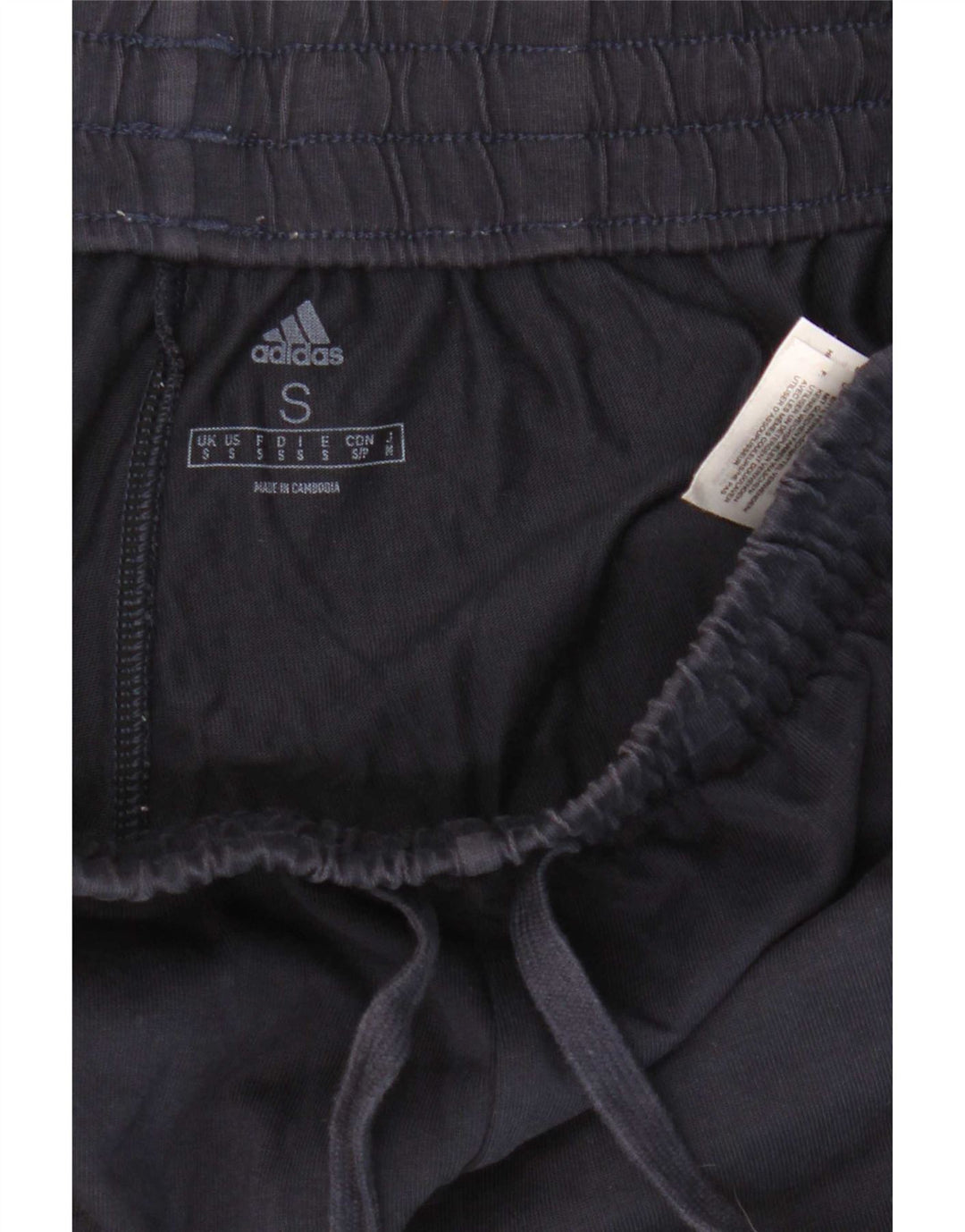 Męskie spodenki sportowe Adidas, małe, granatowe, bawełniane