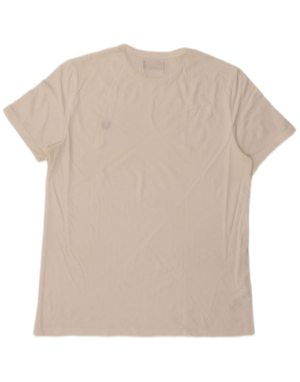 T-shirt męski Fred Perry, duży, biały, bawełniany