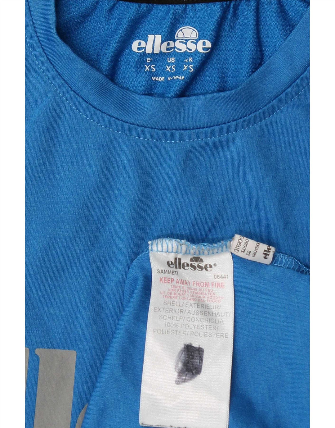 Męski T-shirt z grafiką Ellesse Top XS Niebieski poliester