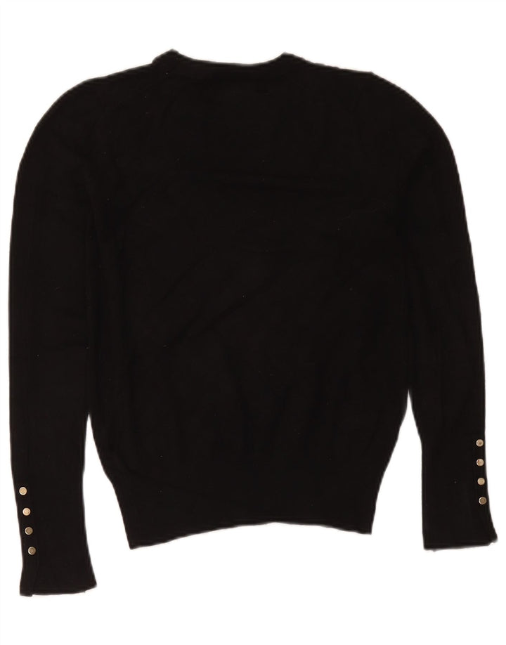 Sweter damski Zara z okrągłym dekoltem UK 10, mały czarny