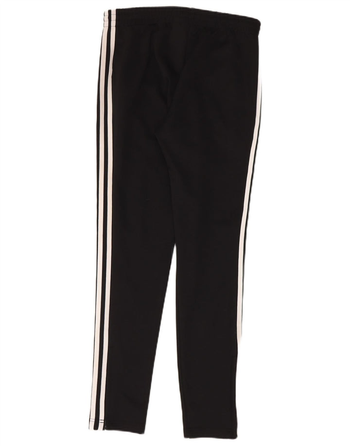Damskie spodnie dresowe Adidas UK 8, małe, czarne, poliestrowe
