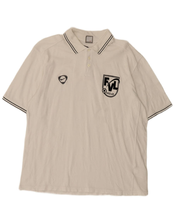 Męska koszulka polo Nike Graphic XL, biała, bawełniana