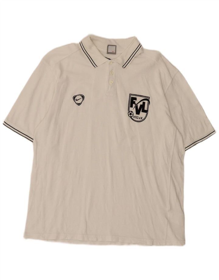 Męska koszulka polo Nike Graphic XL, biała, bawełniana