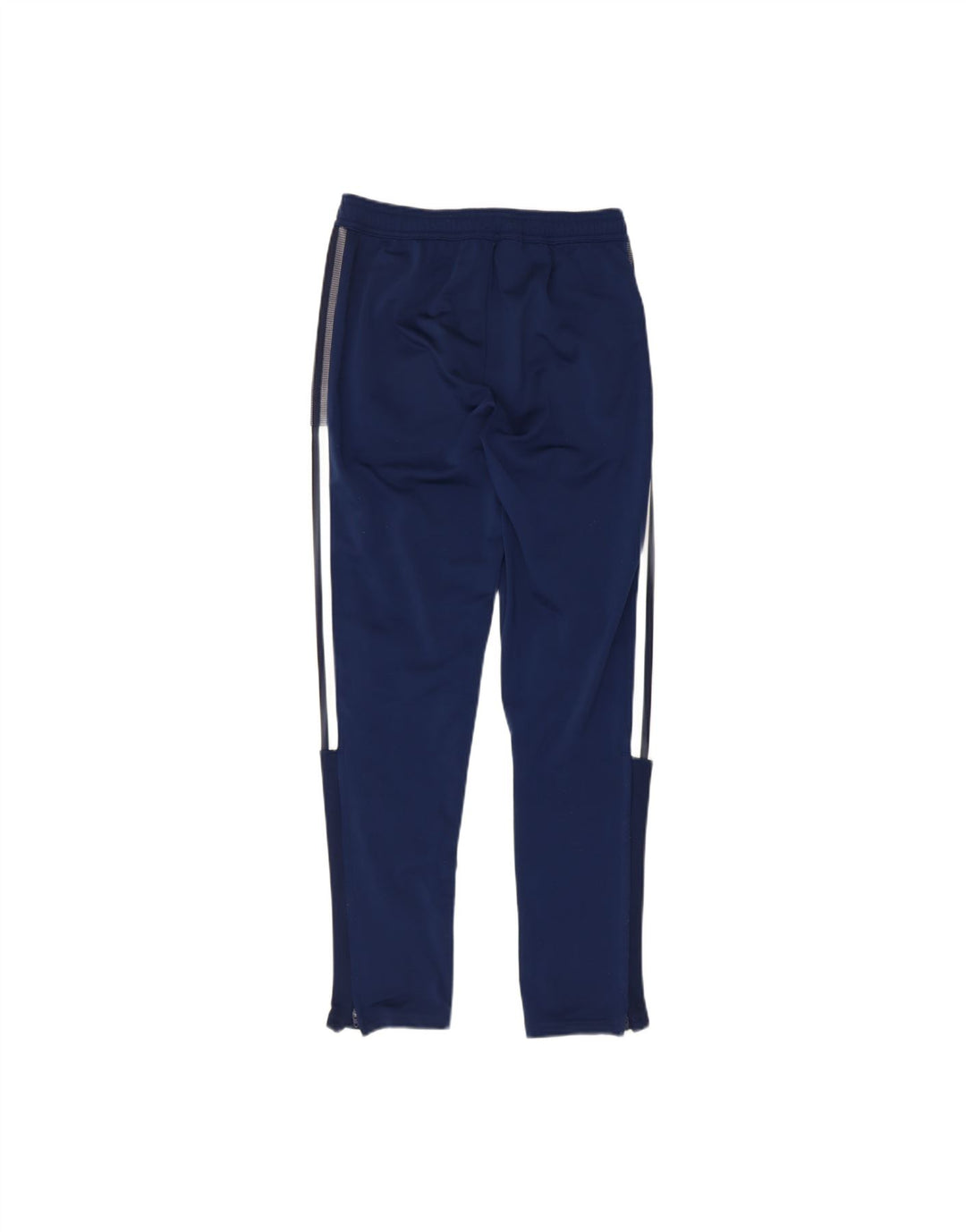ADIDAS Boys Tracksuit Trousers 13-14 Years Navy Blue Polyester
