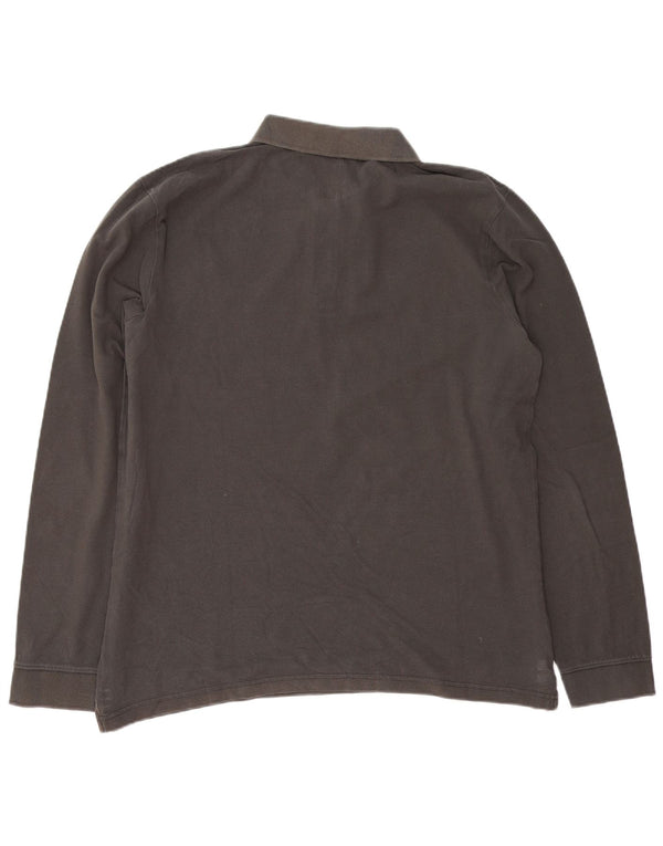 Męska koszulka polo do rugby Napapijri z długim rękawem, 2XL, szara