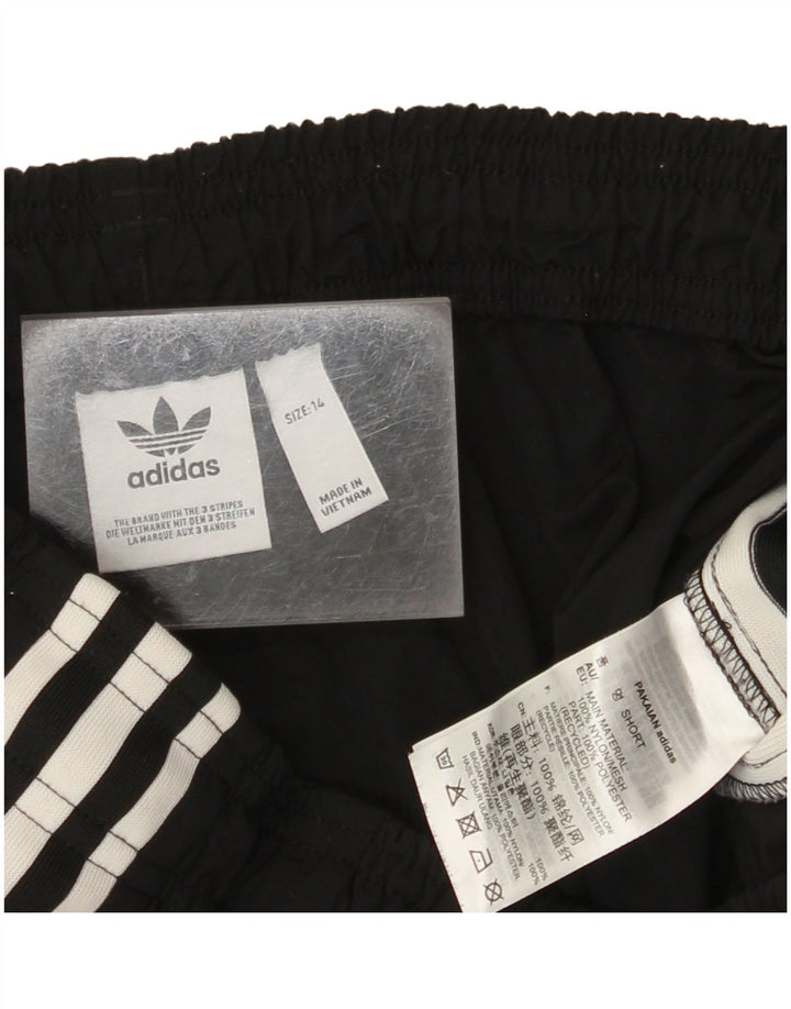 Damskie spodenki sportowe ADIDAS UK 14 Średni czarny nylon