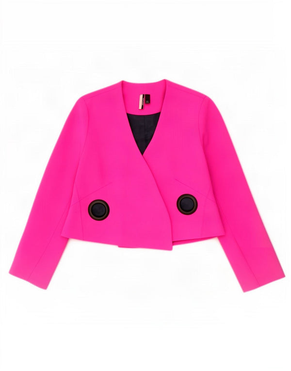 Topshop Bolero damskie UK 8, małe, różowe, poliestrowe