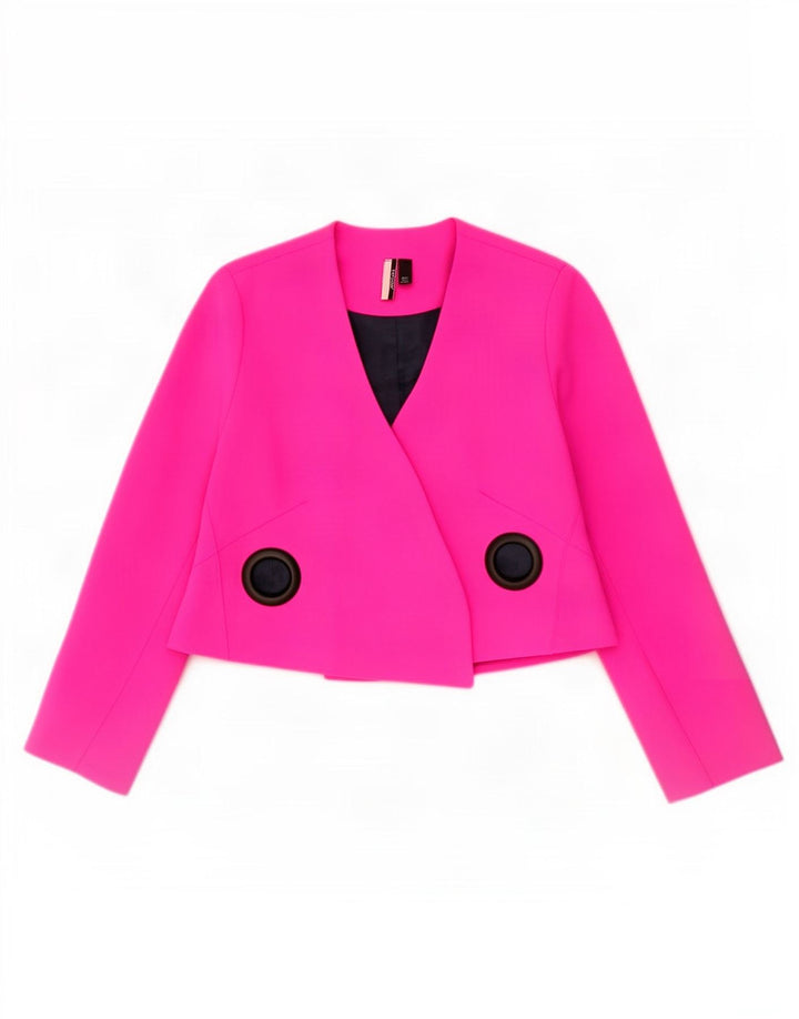 Topshop Bolero damskie UK 8, małe, różowe, poliestrowe