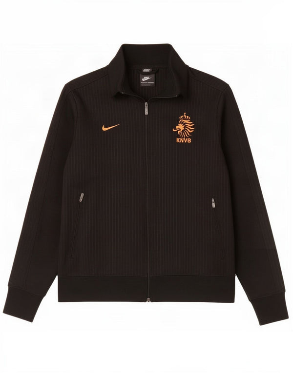 Męska kurtka dresowa Nike KNVB Graphic, duża, czarna, poliestrowa w prążki