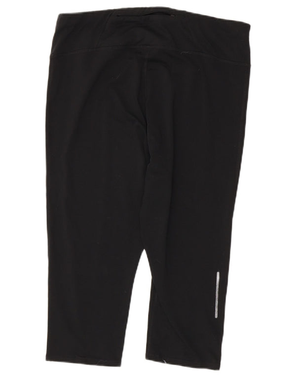 Damskie legginsy Capri Marks & Spencer UK 16, duże, czarne, sportowe