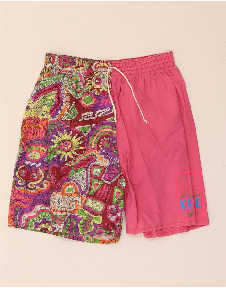 Męskie spodenki kąpielowe Vintage IT 48 Small Pink Cotton