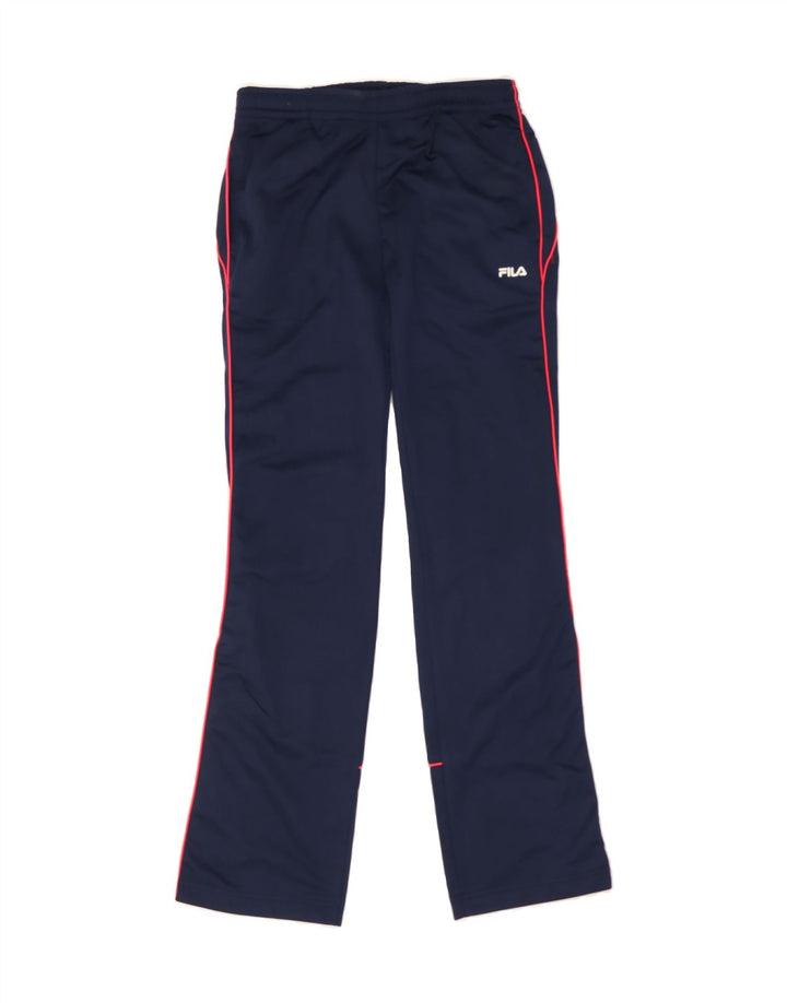 FILA Womens Tracksuit Trousers UK 10 Small  Navy Blue Polyester Vintage Fila and Second-Hand Fila from Messina Hembry 