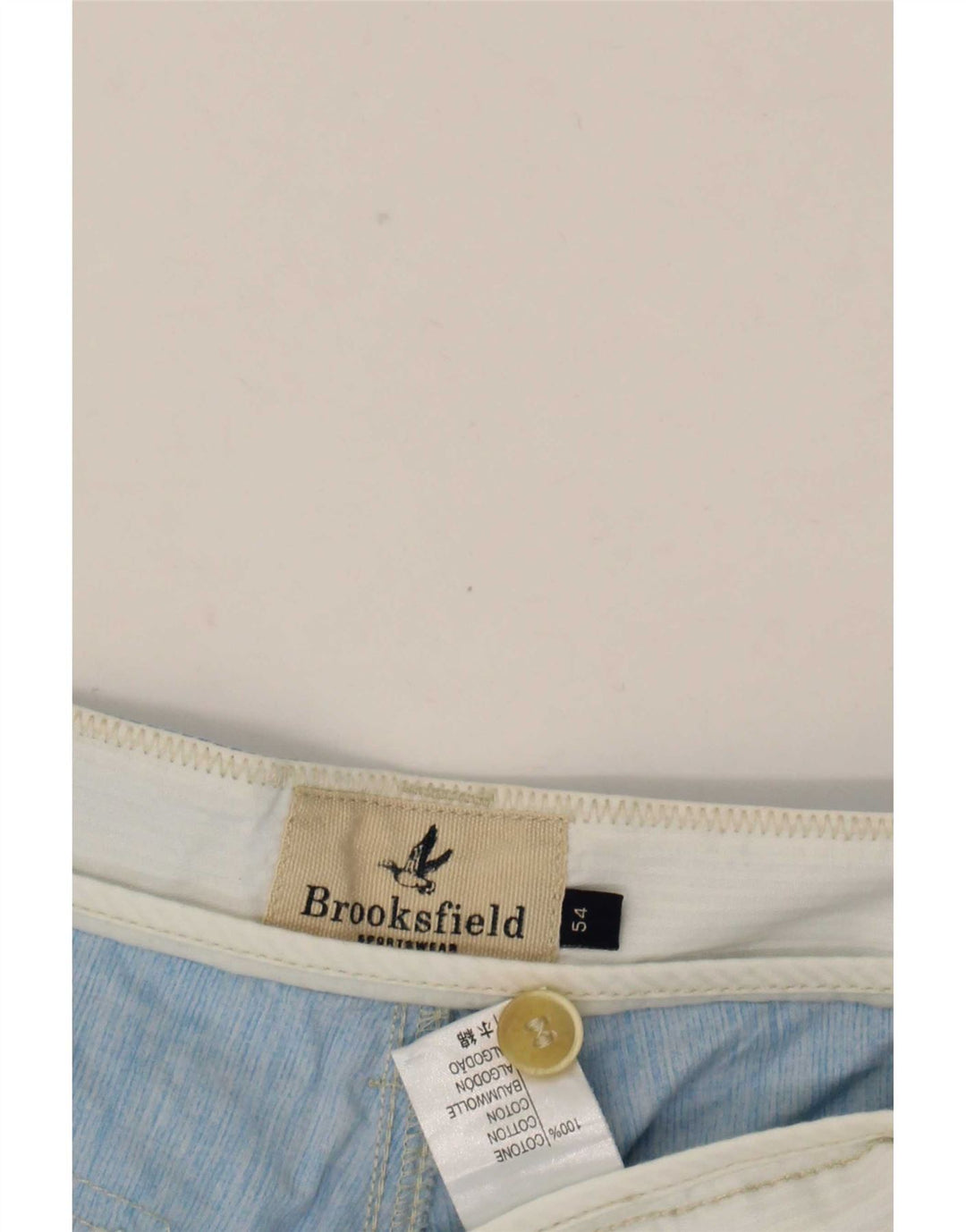 Męskie spodenki Chino Brooksfield W36, duże, niebieskie, bawełniane