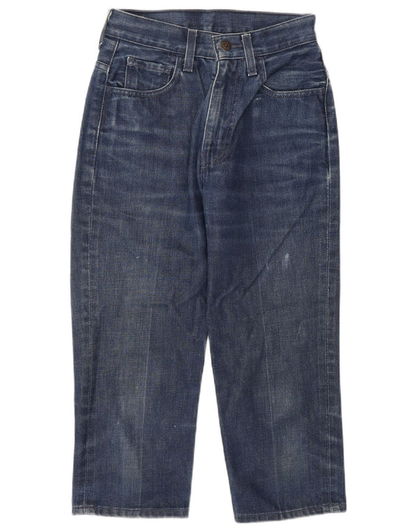 Damskie jeansy Capri Levi's W25 L20 Niebieskie bawełniane
