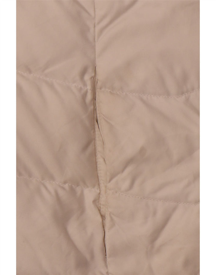 Damska ocieplana kurtka z kapturem TOMMY HILFIGER UK 12, średni biały poliester