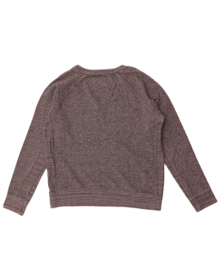 Playlife Damska bluza z grafiką Crop Jumper UK 14 Średni szary nakrapiany