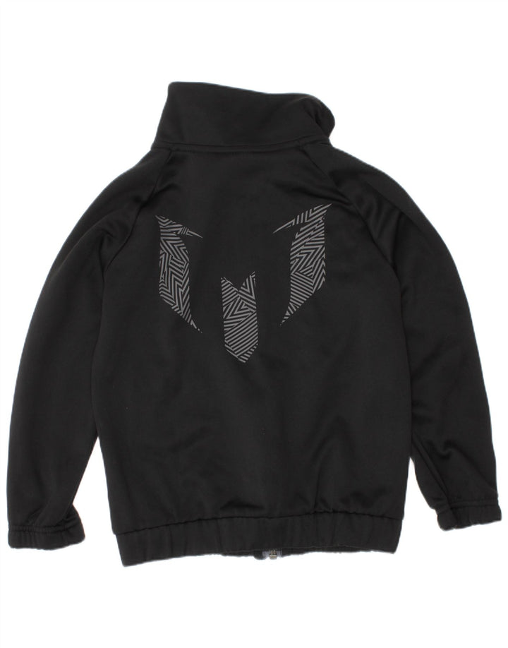 Chłopięca bluza dresowa Adidas z grafiką, 5-6 lat, czarna, geometryczna