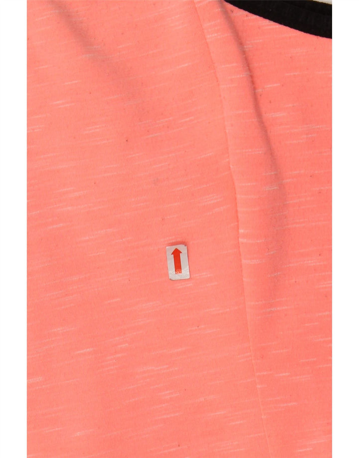 Damski sweter SUPERDRY z grafiką i zamkiem błyskawicznym UK 8, mały, pomarańczowy, nakrapiany