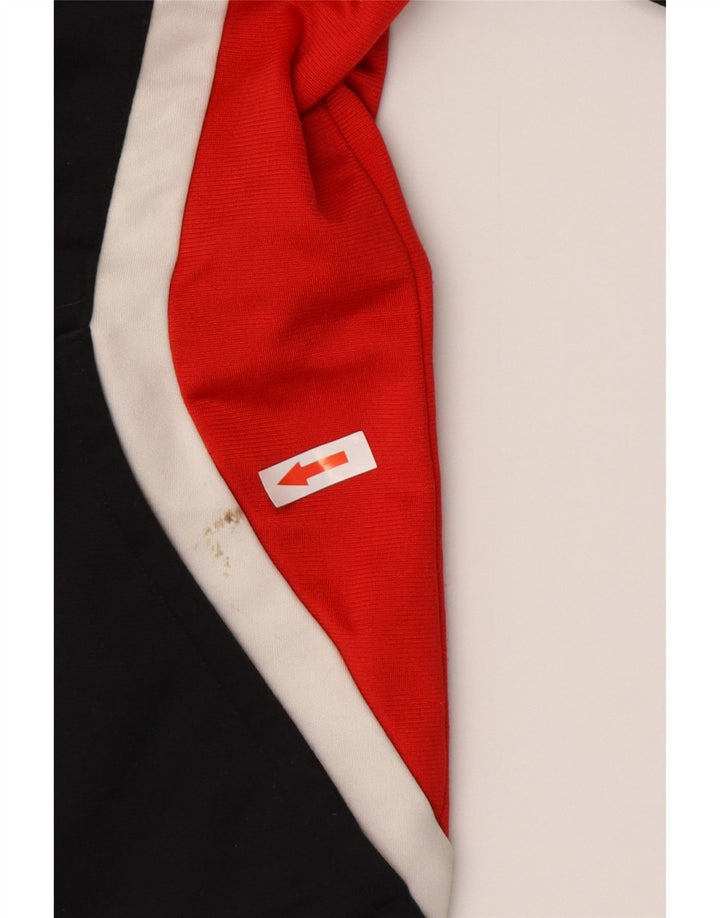Adidas Męska bluza dresowa UK 44/46 Duży czarny poliester z blokami kolorów
