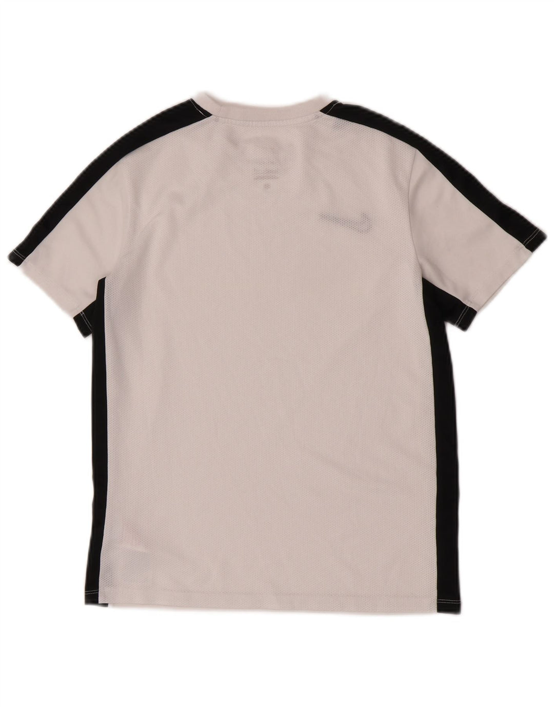 Chłopięcy T-shirt Nike Dri Fit na 12-13 lat, duży, biały poliester z blokami kolorów