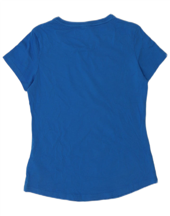 T-shirt damski Puma Top UK 12 Średni niebieski, bawełniany