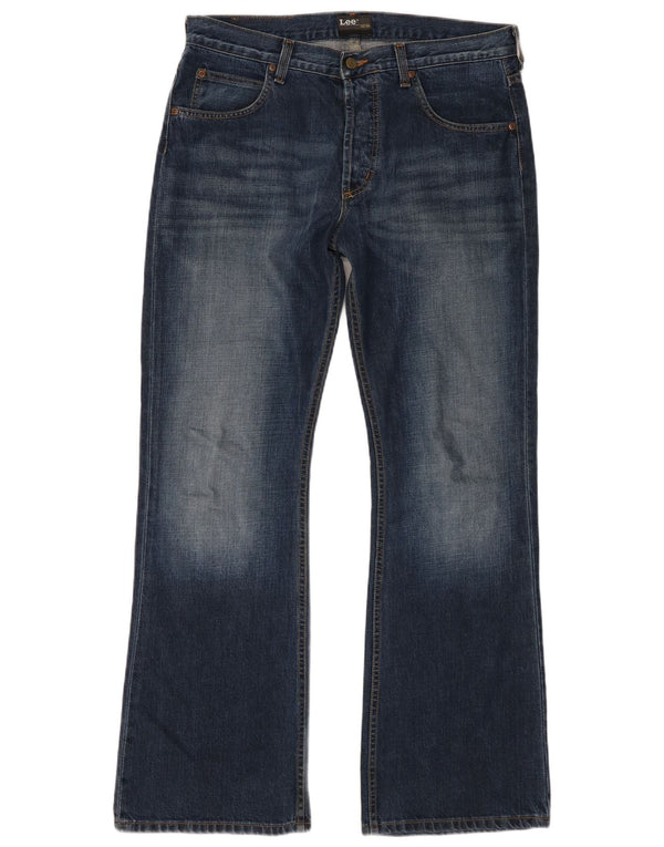 Męskie jeansy Lee Denver Bootcut W36 L32, granatowe, bawełniane