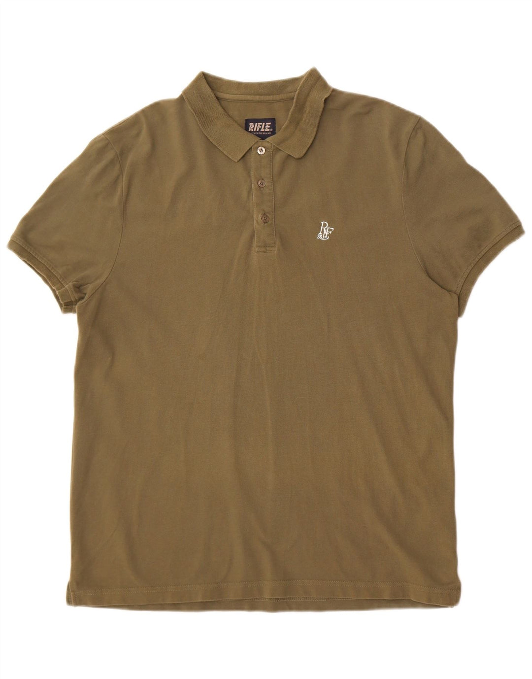 Męska koszulka polo Rifle, bawełniana, khaki, 2XL