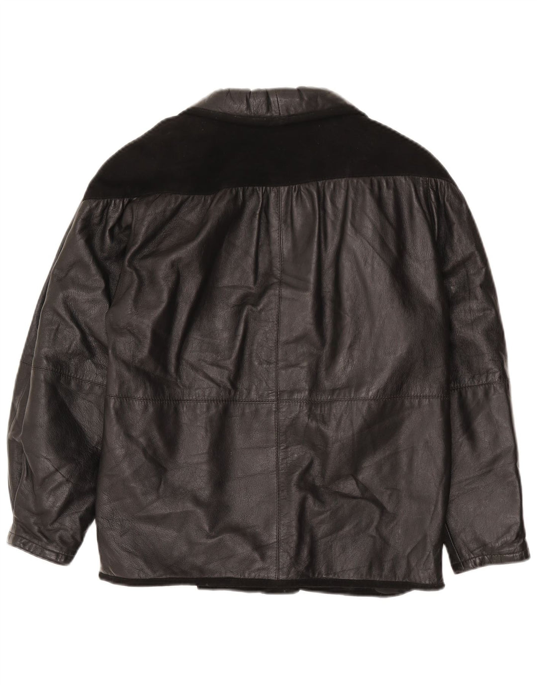 Vintage damska kurtka skórzana UK 18 XL czarna skóra