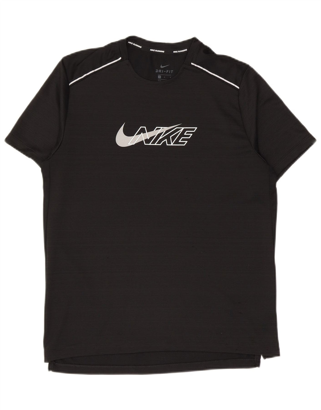 Męski T-shirt z grafiką Nike Dri Fit, średni czarny poliester