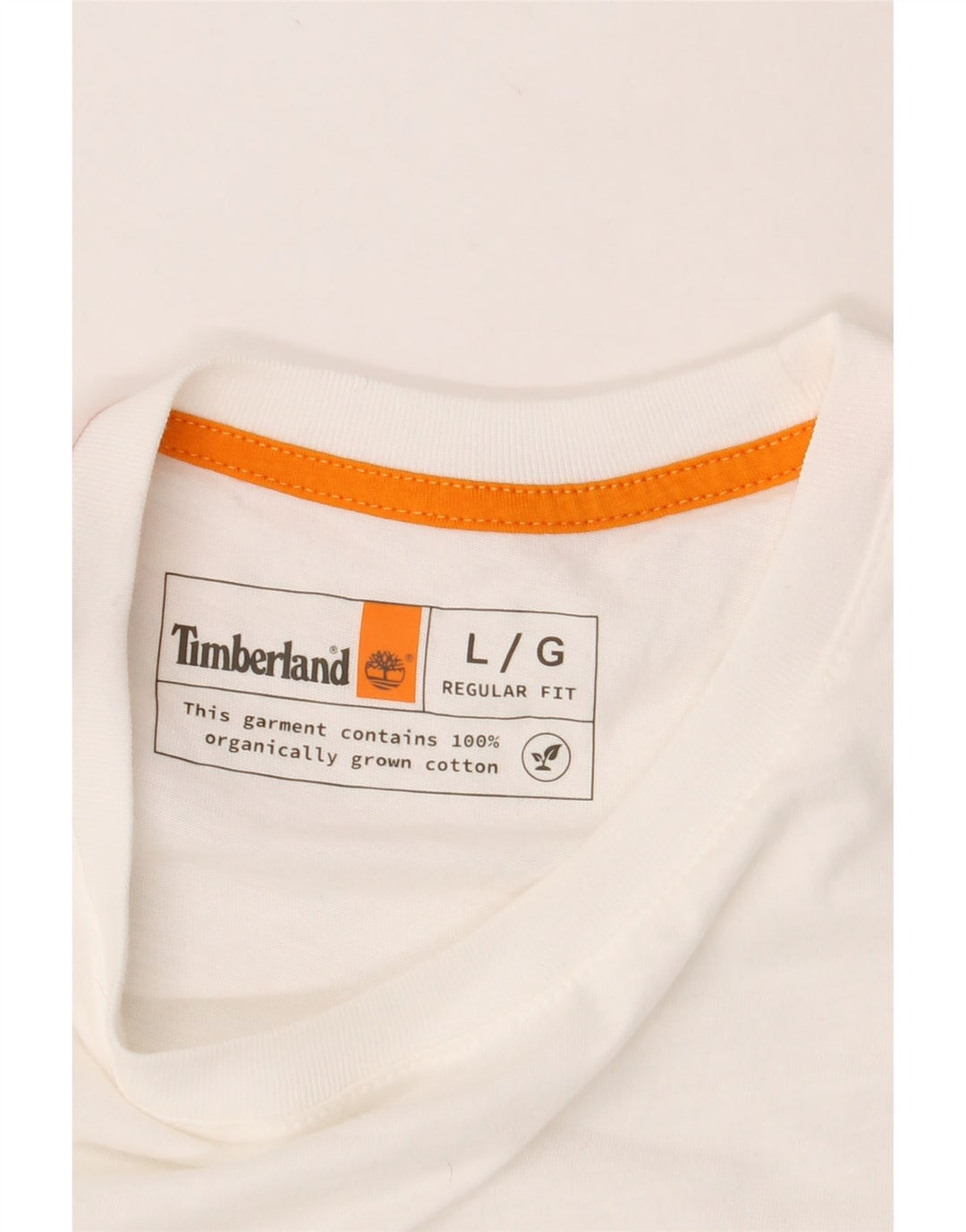 T-shirt męski TIMBERLAND o regularnym kroju, duży, biały, bawełniany