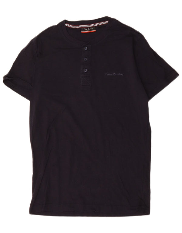 T-shirt męski Pierre Cardin, mały, granatowy, bawełniany