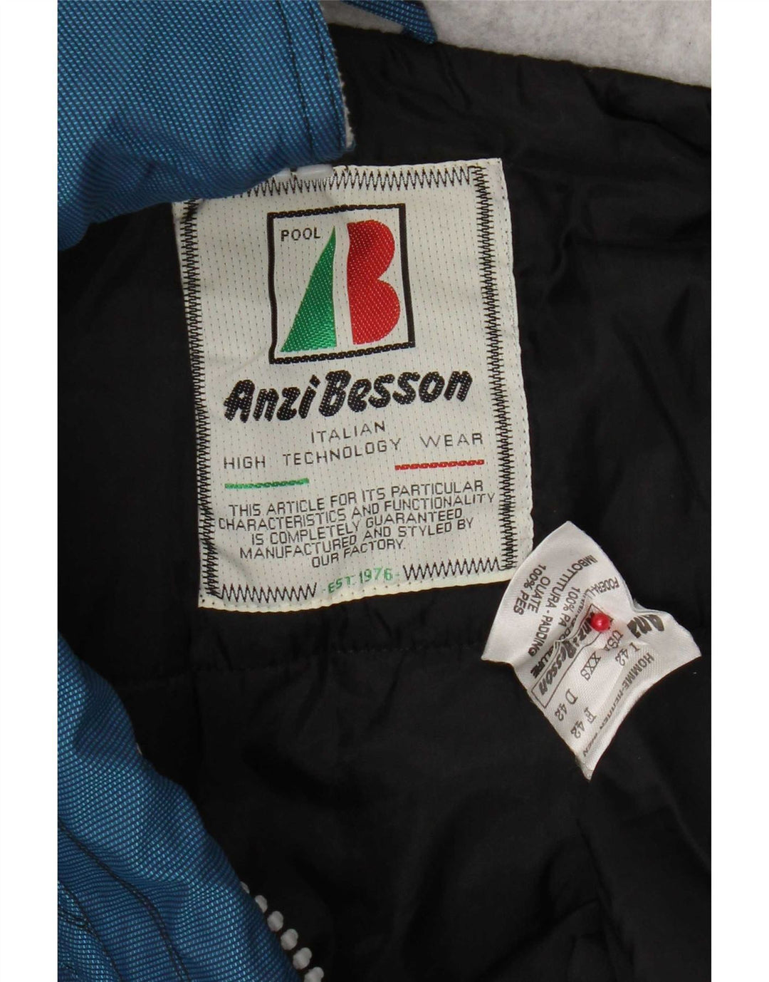Damska kurtka Anorak z kapturem Anzi Besson IT 42 w kolorze średnioniebieskim