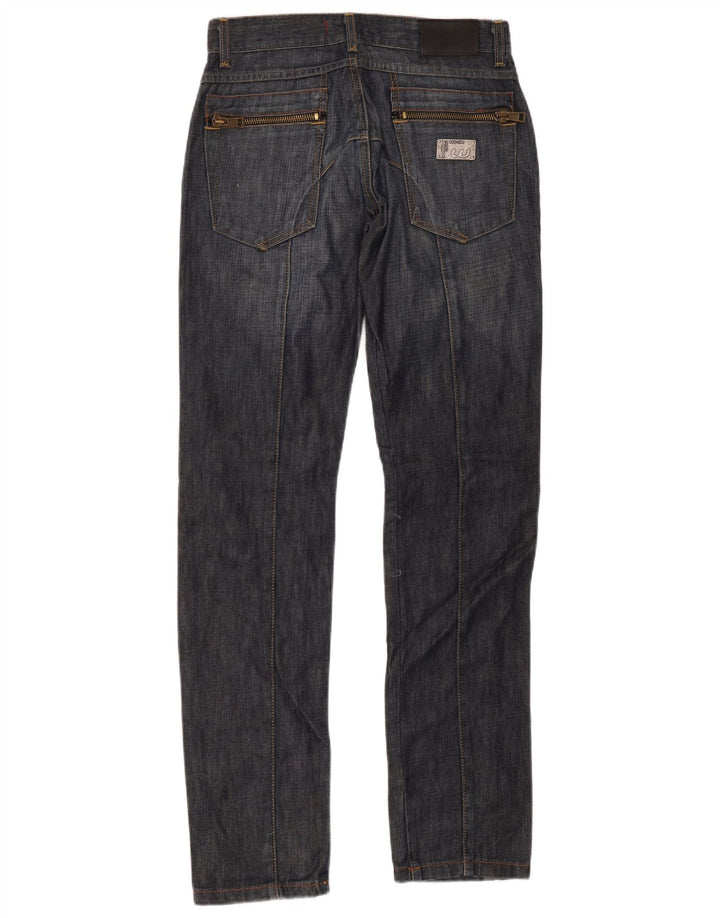 Wampum Męskie jeansy slim W30 L34 Granatowa bawełna