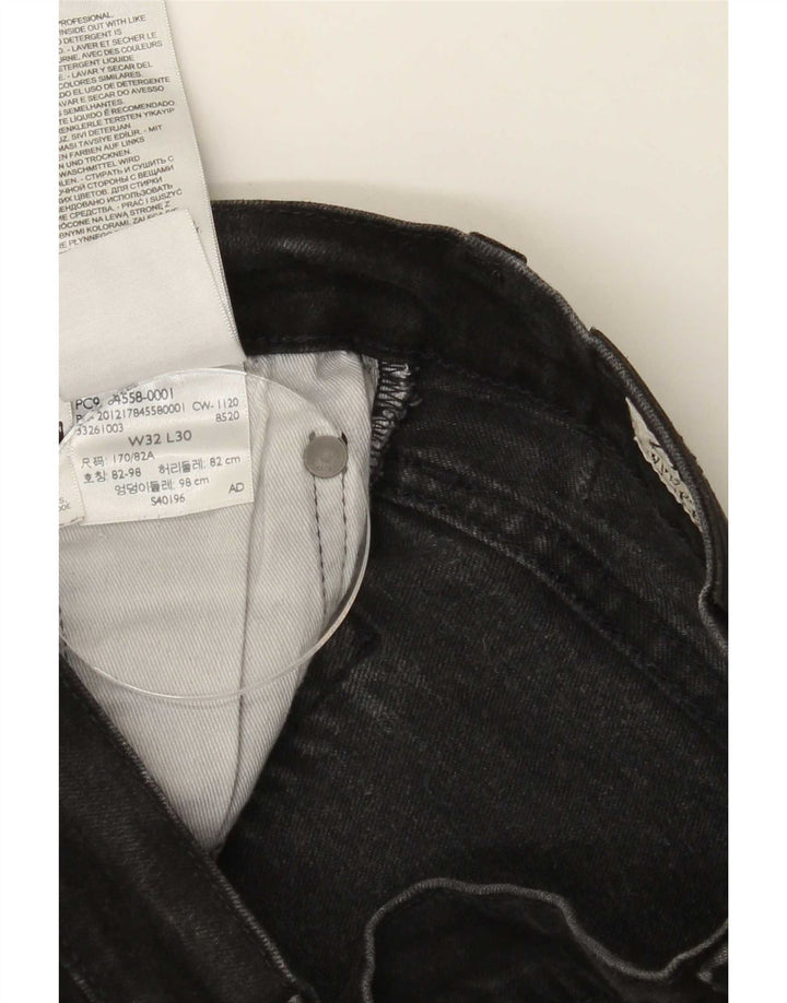 Męskie jeansy slim fit Levi's W32 L30 Czarna bawełna
