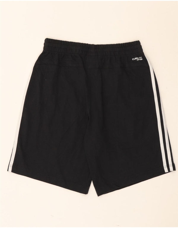 Męskie spodenki sportowe Adidas Climalite, małe, czarne, bawełniane