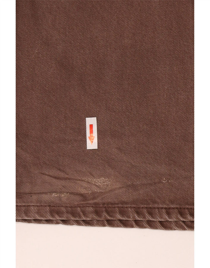 Damskie proste dżinsy Zara W30 L33 Brązowa bawełna