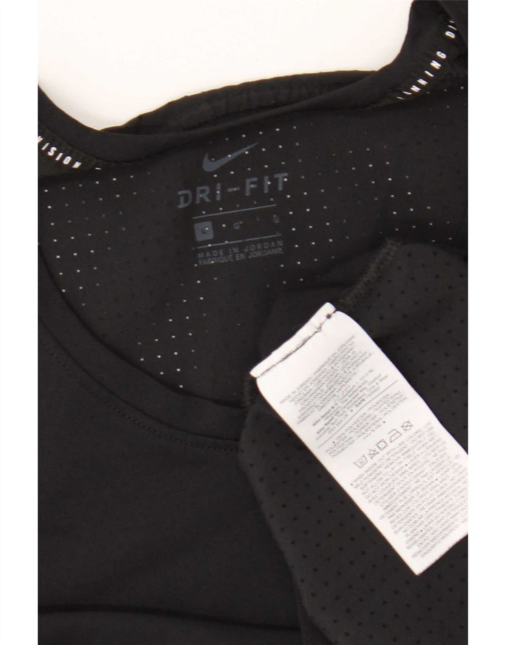 Męska kamizelka z grafiką Nike Dri Fit, duża, czarna, poliestrowa